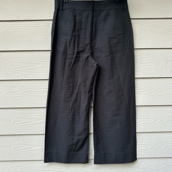 Apiece Apart Merida 12 Black Wide-Leg Crop Pants - Picture 7 of 11